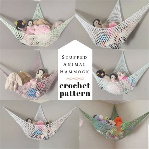 PATTERN // Crochet Stuffed Animal Hammock // Kid's Room