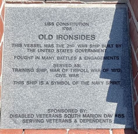 Old Ironsides Historical Marker