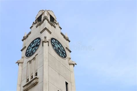 Old White Chapel Tower on Blue Background - Old Architecture Montreal ...