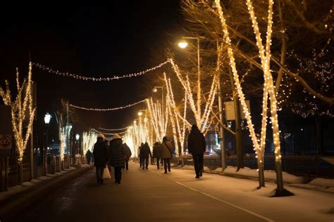 Tree lights at night. | Free Photo - rawpixel