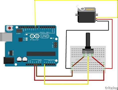 Arduino : How to Control Servo Motor With Potentiometer | Arduino, Arduino wifi, Electronics ...