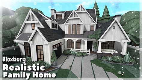 BLOXBURG: Realistic 2-Story Family Home Speedbuild | Roblox House Build ...