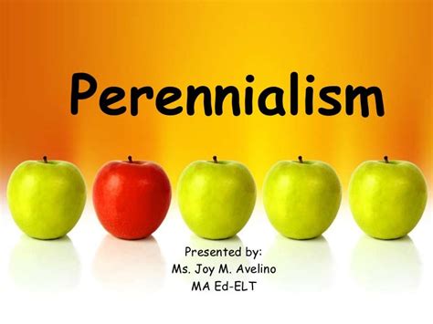 Perennialism