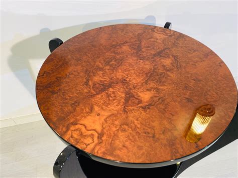 Art Deco Side Table Coffe Table Burl Wood - Original Antique Furniture