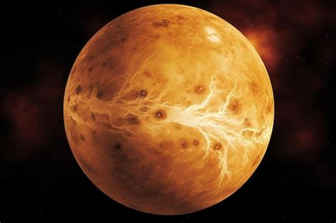 Premium Photo | Venus planet on space background