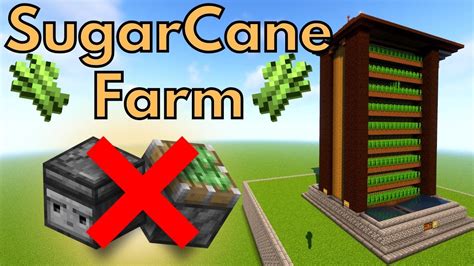 Minecraft Tutorial | Sugarcane Farm 1.18 | 1.19 | Bedrock Edition and Java | Fully Automatic ...