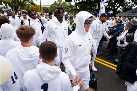 Watch Penn State football arrive for white out game against Iowa: video ...