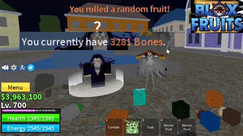 Getting RANDOM FRUITS using BONES in BLOXFRUITS - YouTube