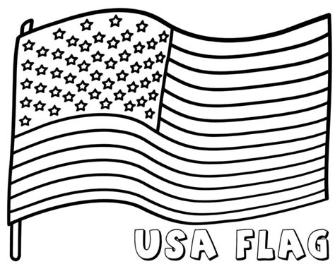 Flag Day Coloring Page - Coloring Home