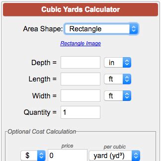 Cubic Yards Calculator