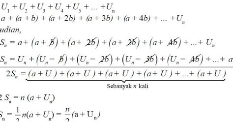 Pengertian dan Rumus Deret Aritmatika serta Contoh Soal Deret Aritmatika | Berpendidikan