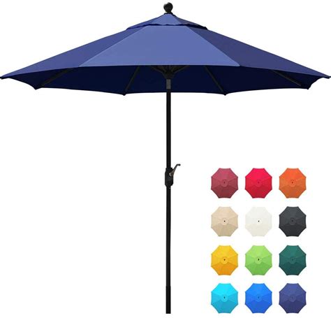 EliteShade Sunbrella 9Ft Market Umbrella Patio Outdoor Table Umbrella ...