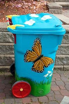 Creative trash cans on Pinterest