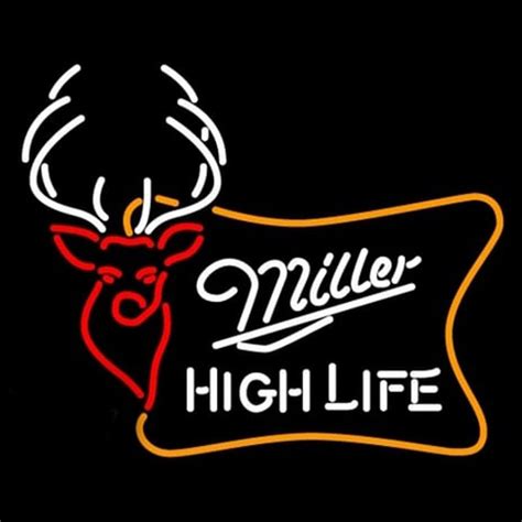 Miller High Life Buck Neon Sign ️ NeonSignsUS.com®