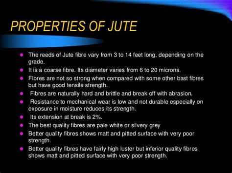 Properties Of Textile Fibers