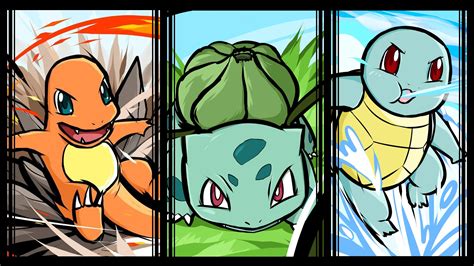 Bulbasaur, Squirtle, Charmander, Pokémon Wallpapers HD / Desktop and Mobile Backgrounds