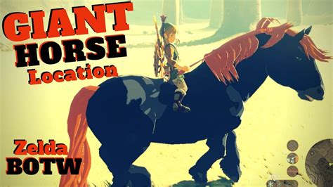 Giant Horse Location & Side Quest Zelda BOTW - YouTube