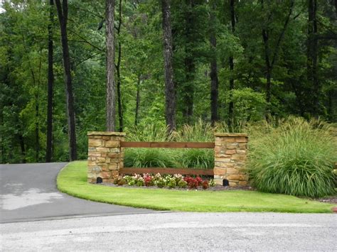 Driveway entrance garden ideas | Hawk Haven