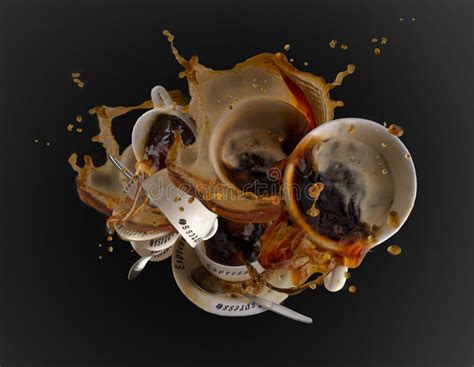 Coffee splash food art stock photo. Image of glass, asia - 153004322