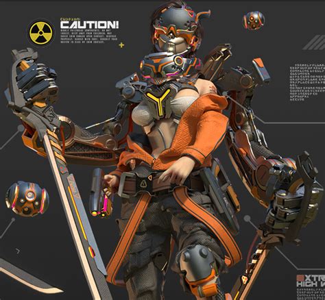 ArtStation - Cyberpunk combat exoskeleton