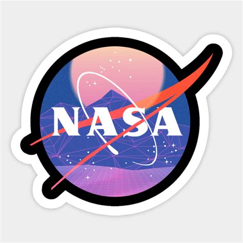 Aesthetic NASA Logo - Nasa - Sticker | TeePublic