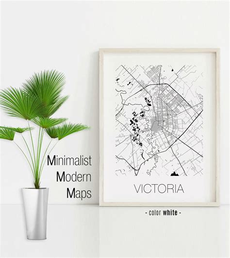 Victoria Texas Victoria TX Map Victoria Map Victoria Print - Etsy