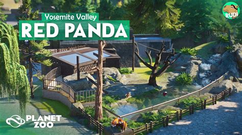 Natural RED PANDA Habitat - Yosemite Valley Zoo - Planet Zoo Speedbuild ...