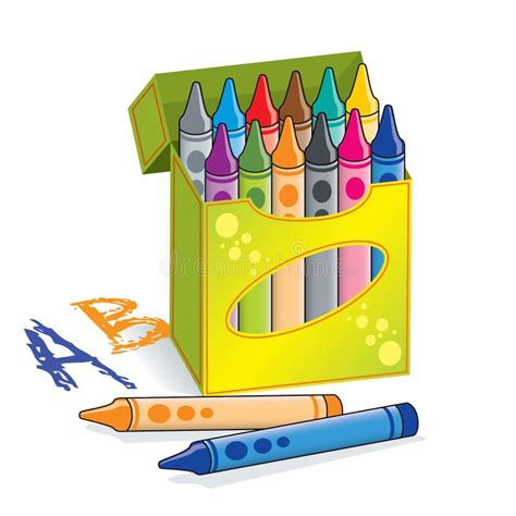 Crayon Box Cartoon Image