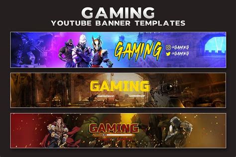 Gaming Youtube Channel Template Banner - bmp-leg