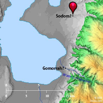 Bible Map: Sodom and Gomorrah