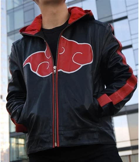 TV Show Naruto Itachi Uchiha Leather Hoodie - Jackets Masters