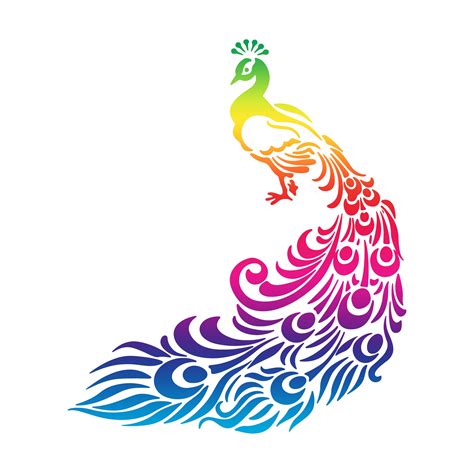 Peacock Rainbow Colors Free Stock Photo - Public Domain Pictures