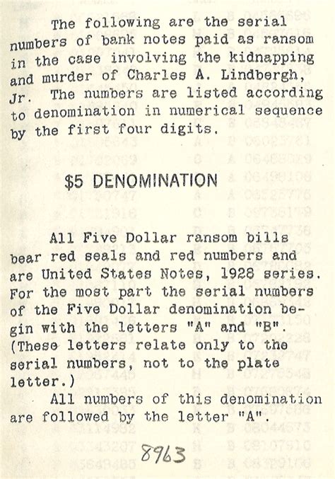 Lindbergh Kidnapping Ransom Money - American Numismatic Society