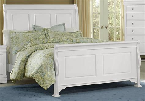 French Market Soft White Queen Sleigh Bed from Virginia House (384-551-155-922) | Coleman Furniture