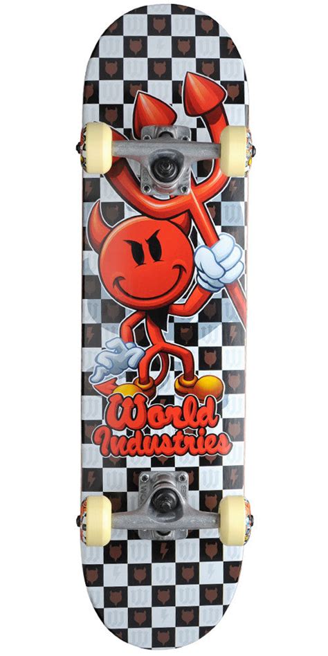 World Industries Checker Devilman Mini Complete Skateboard - Multi - 7 – SkateAmerica