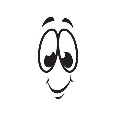 Cute Smiling Cartoon Facial Expression, Cute, Cartoon, Smile PNG and Vector with Transparent ...