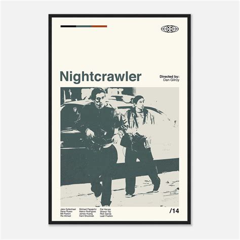 Nightcrawler Movie Poster, Nightcrawler Print, Modern Movie Poster - Citiesbox