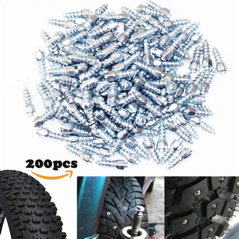 200pcs 12mm Spikes For Tires Car Bike Tire Studs Wheel Tyre Spikes Snow ...