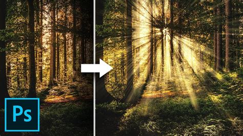 Create Light Rays in 3 Simple Steps with Photoshop - YouTube