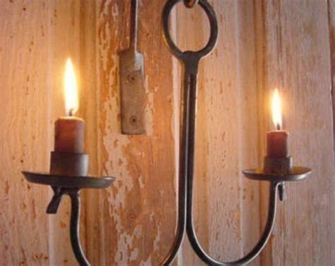 Rustic Candle Sconce Wall Candle Holder Blacksmith Forged | Etsy Iron Candle Holder, Rustic ...