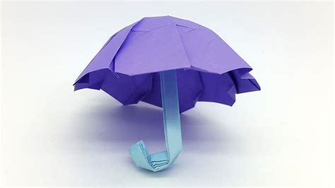 Origami Umbrella easy folding instructions - Paper Umbrella making DIY Tutorial