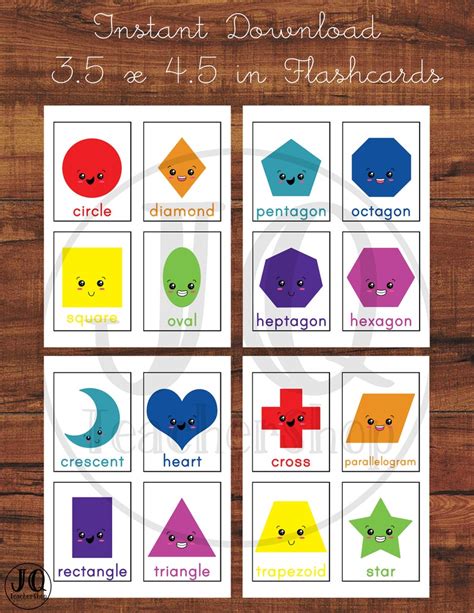 Printable shapes and colors flashcards - insuranceaca