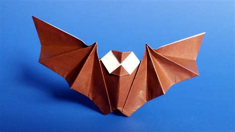 Easy Origami Bat Tutorial for Halloween - YouTube