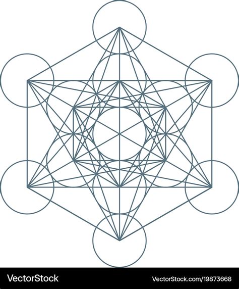 Flower of life sacred geometry symbol of harmony Vector Image