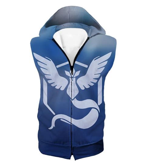 Pokemon Hoodie - Pokemon Mystic Ice Flying Pokemon Articuno Symbol Cool ...