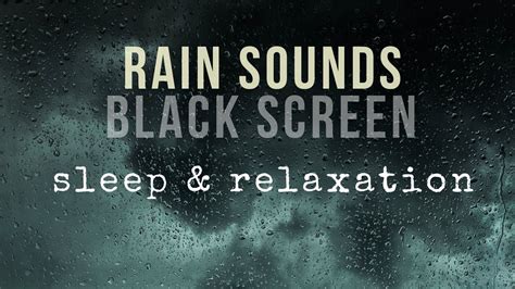 Rain Sounds Black Screen - Rain Sounds for Sleeping Dark Screen | AD FREE | Sleep & Relaxation ...