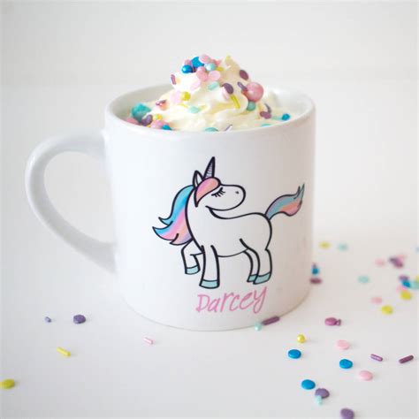 Personalised Kids Unicorn Mug By Blueberry Boo Kids