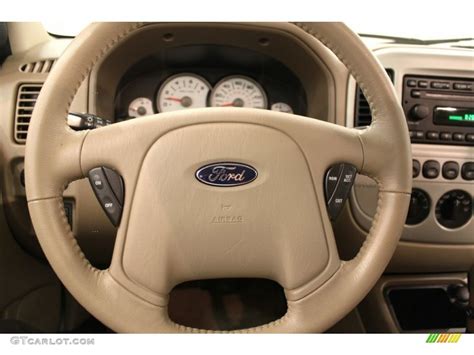 2005 Ford Escape Limited 4WD Medium/Dark Pebble Beige Steering Wheel Photo #53798779 | GTCarLot.com