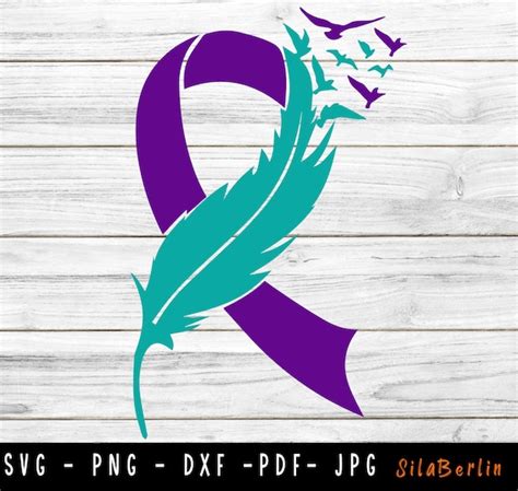 Feather Suicide Prevention Awareness SVG Suicide Awareness - Etsy