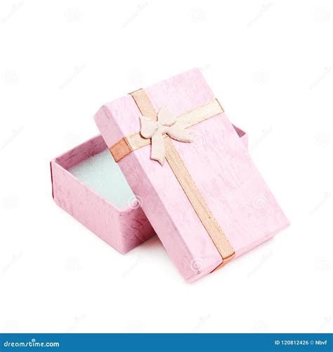 Gift Box with a Bow Isolated Stock Photo - Image of shopping, open: 120812426